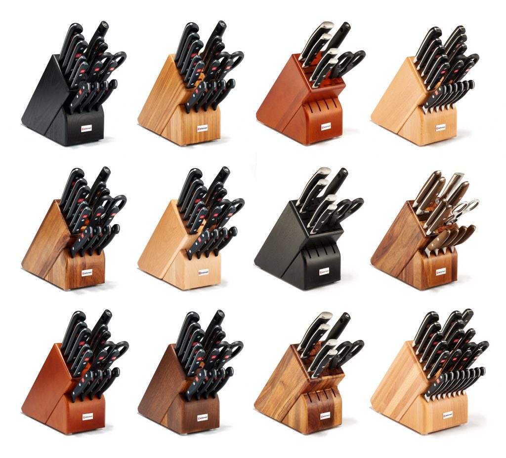 wusthof knife block sets; product photography by jeff cords